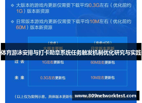 体育游泳安排与打卡勋章系统任务触发机制优化研究与实践